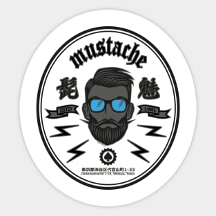 Mustache Sticker
